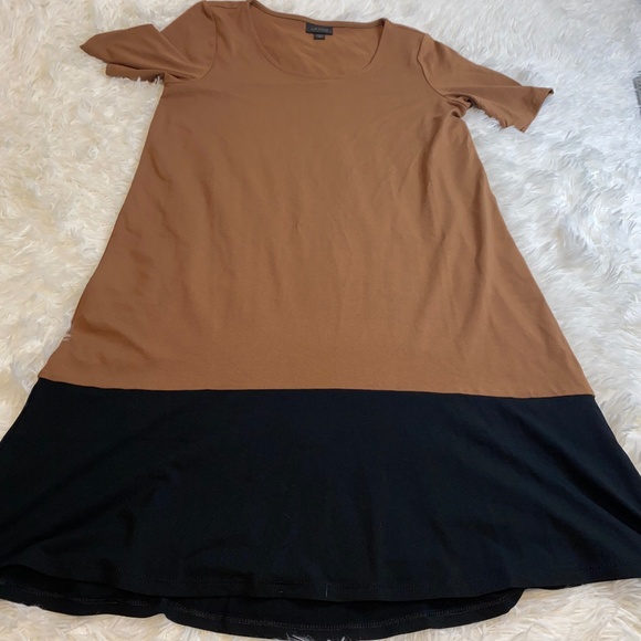 J. Jill Short Sleeve Color Block Dress - Picture 1 of 6